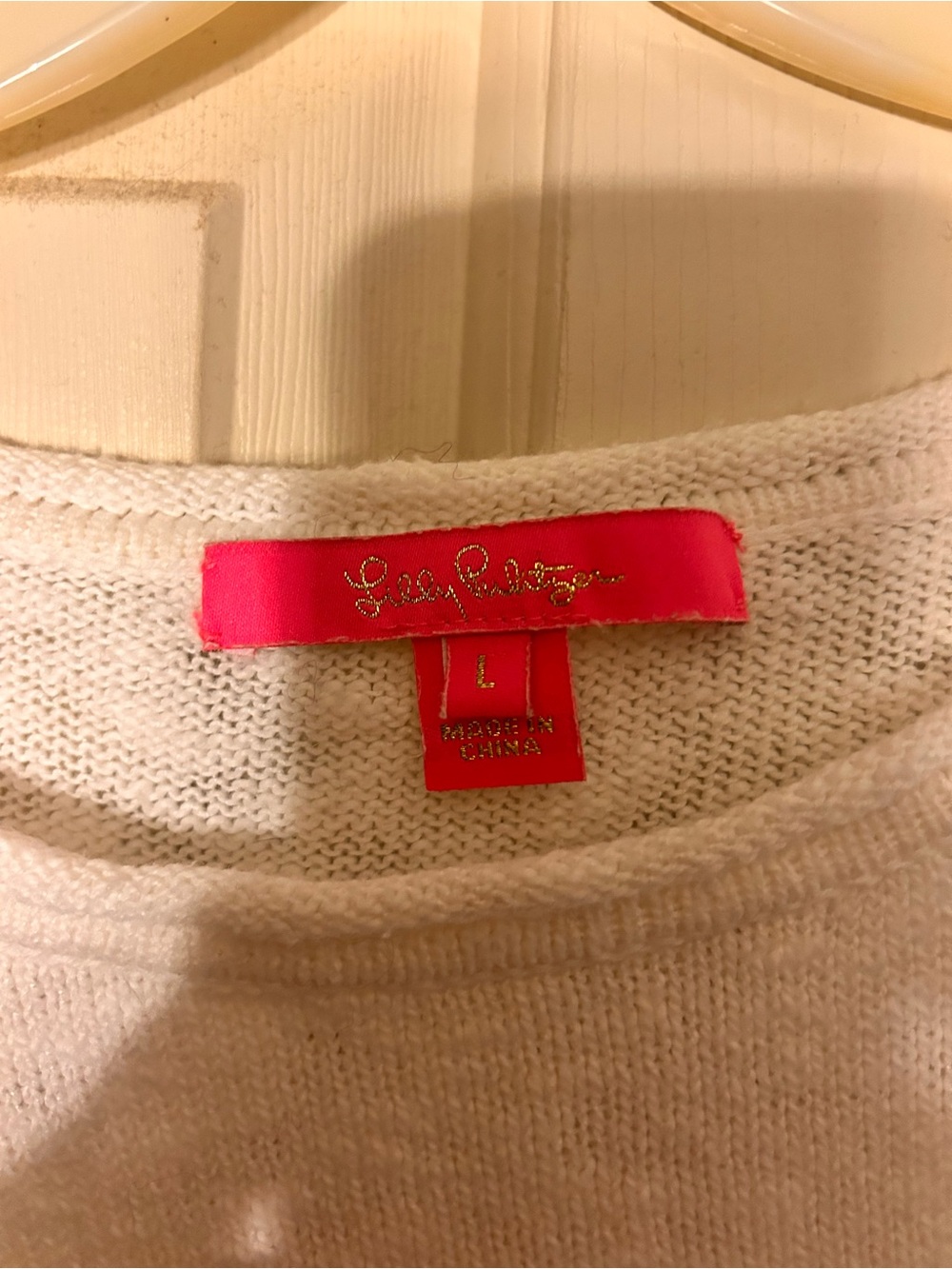Cozy White 'Coffee Beach Repeat' Graphic Danette Sweater - Pink/Teal/Blue - Picture 2 of 5
